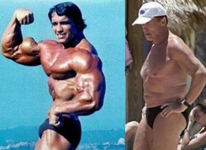 arnold before and after steroids