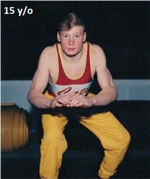 brock lesnar 15 years old