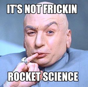 rocket science dr evil meme