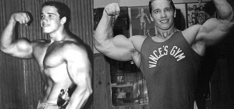 arnold before and after steroids