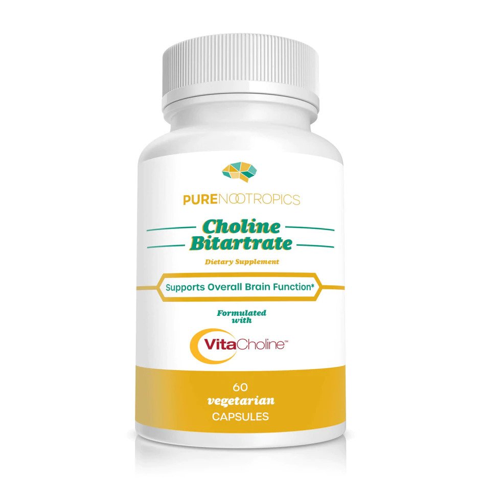 Choline Bitartrate (VitaCholine®) Capsules by Pure Nootropics 