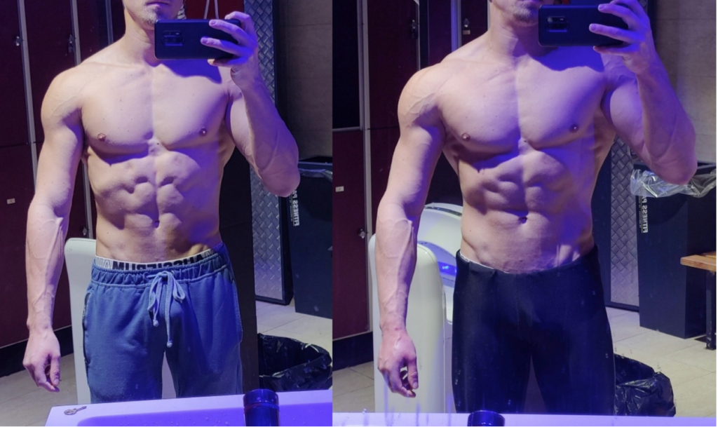 Steroid use before and after gain of 15-25lbs