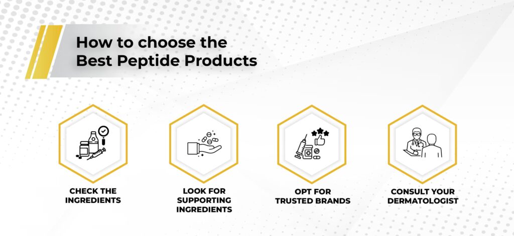 How to choose the best peptides for skin products
