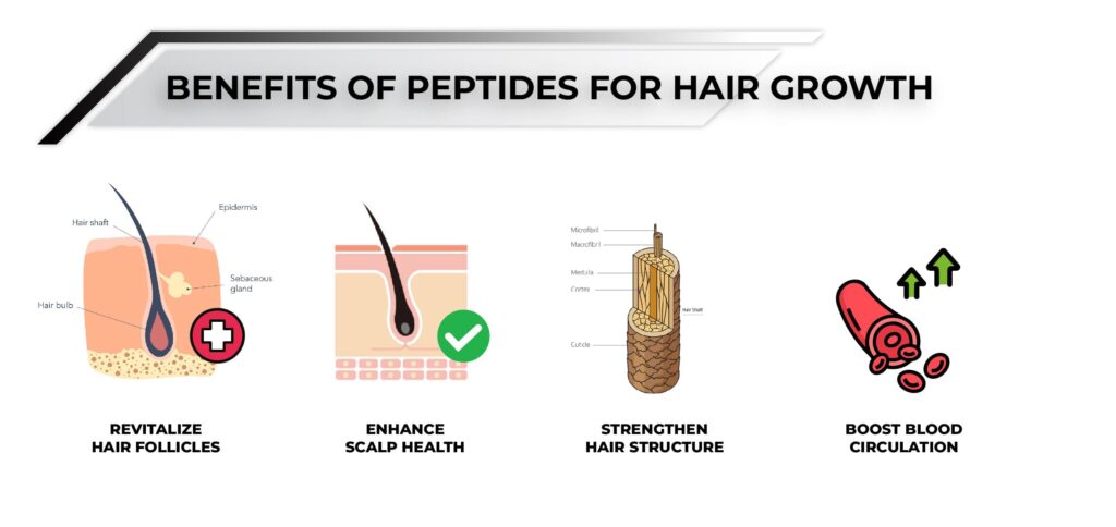 Benefits of peptides for hair growth
