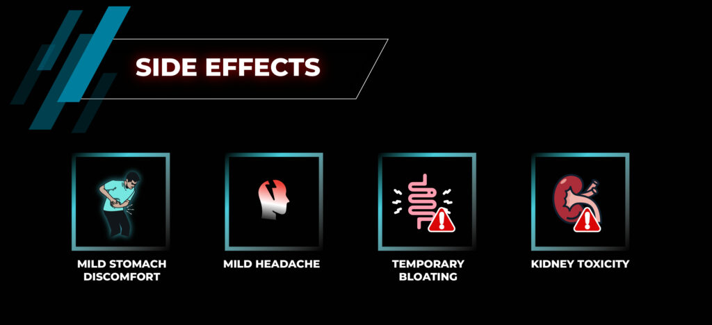 ผลข้างเคียงจากการใช้อาหารเสริมสำหรับอาการบวม