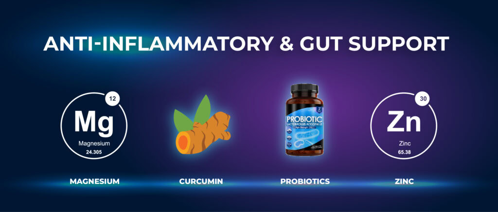 การต้านการอักเสบและสนับสนุนระบบย่อยอาหาร