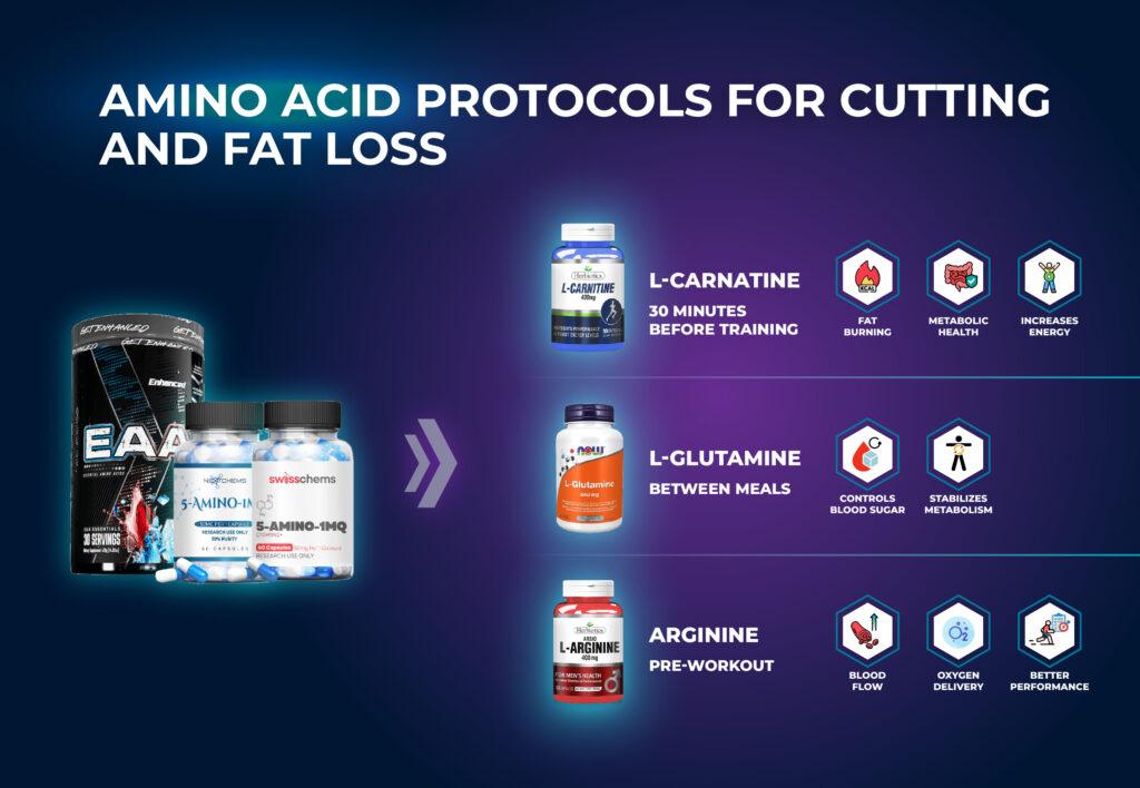 โปรโตคอลอะมิโนสำหรับการลดน้ำหนัก - การตัดไขมันและการสูญเสียไขมัน