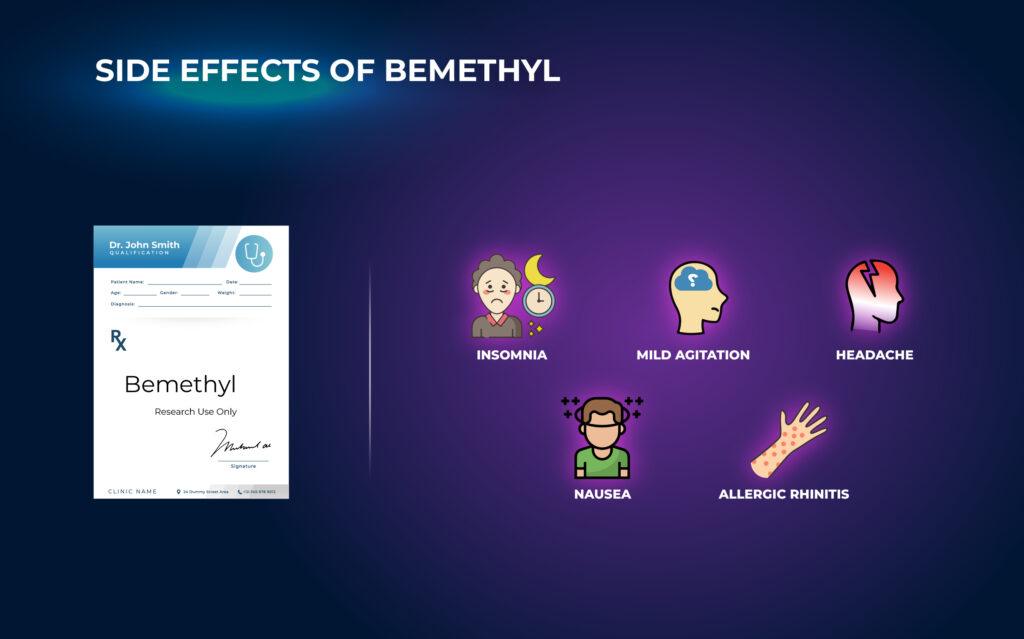 ผลข้างเคียงของเบเมทิล