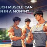 muscle gain in a month