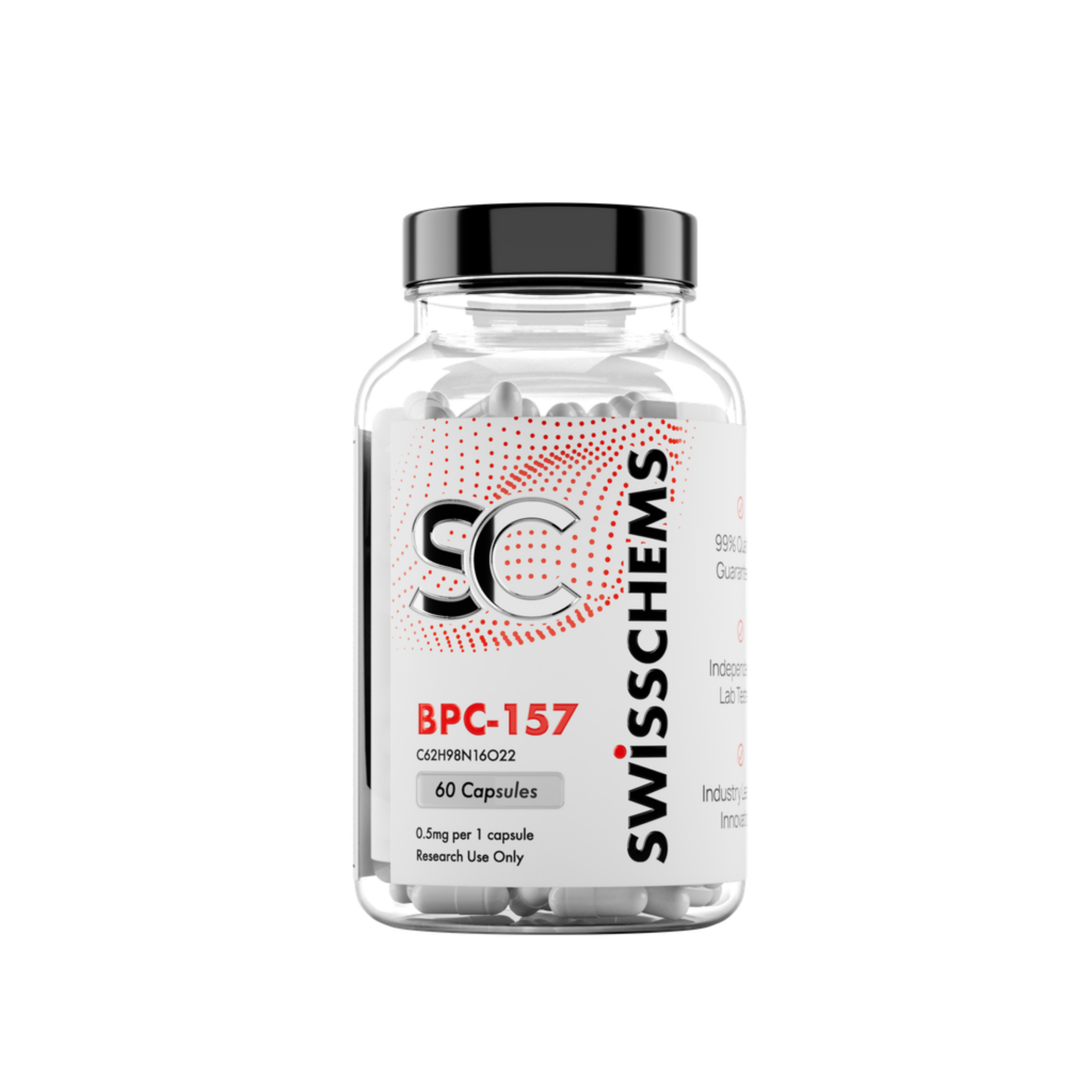 BPC-157 (0.5mg/capsule), 60 Capsules