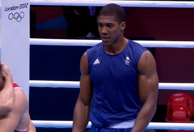 Anthony Joshua at the 2012 London Olympics