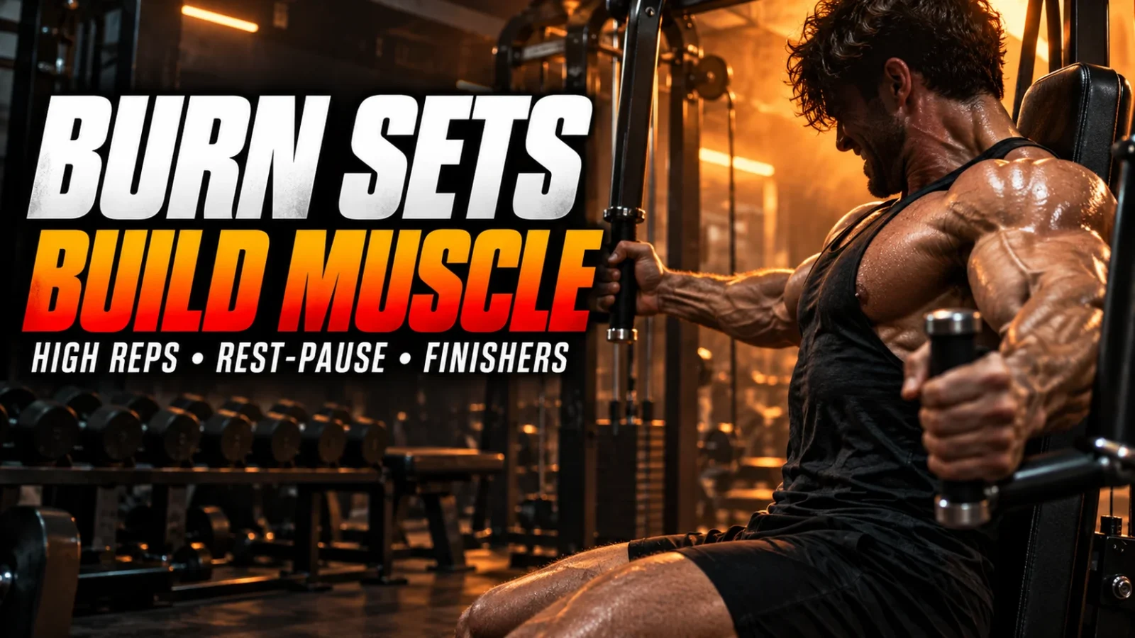 How To Use Burn Sets, Or Burn Out Sets To Build Muscle