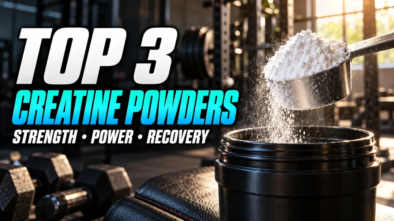Top 3 Creatine Monohydrate Powder Supplements for Performance and Recovery