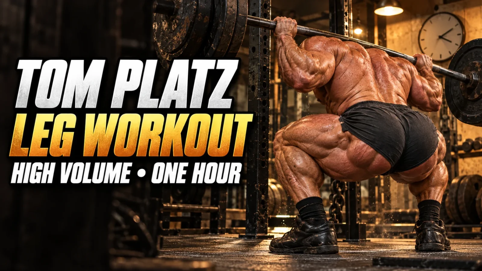 High Volume, One Hour Tom Platz Leg Workout