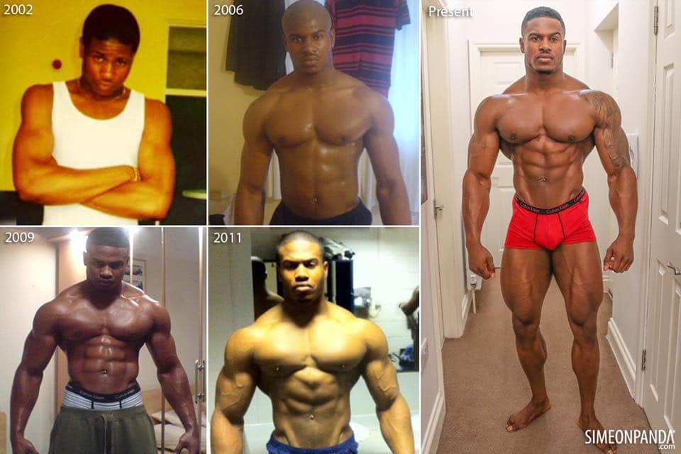 Simeon Panda before and after