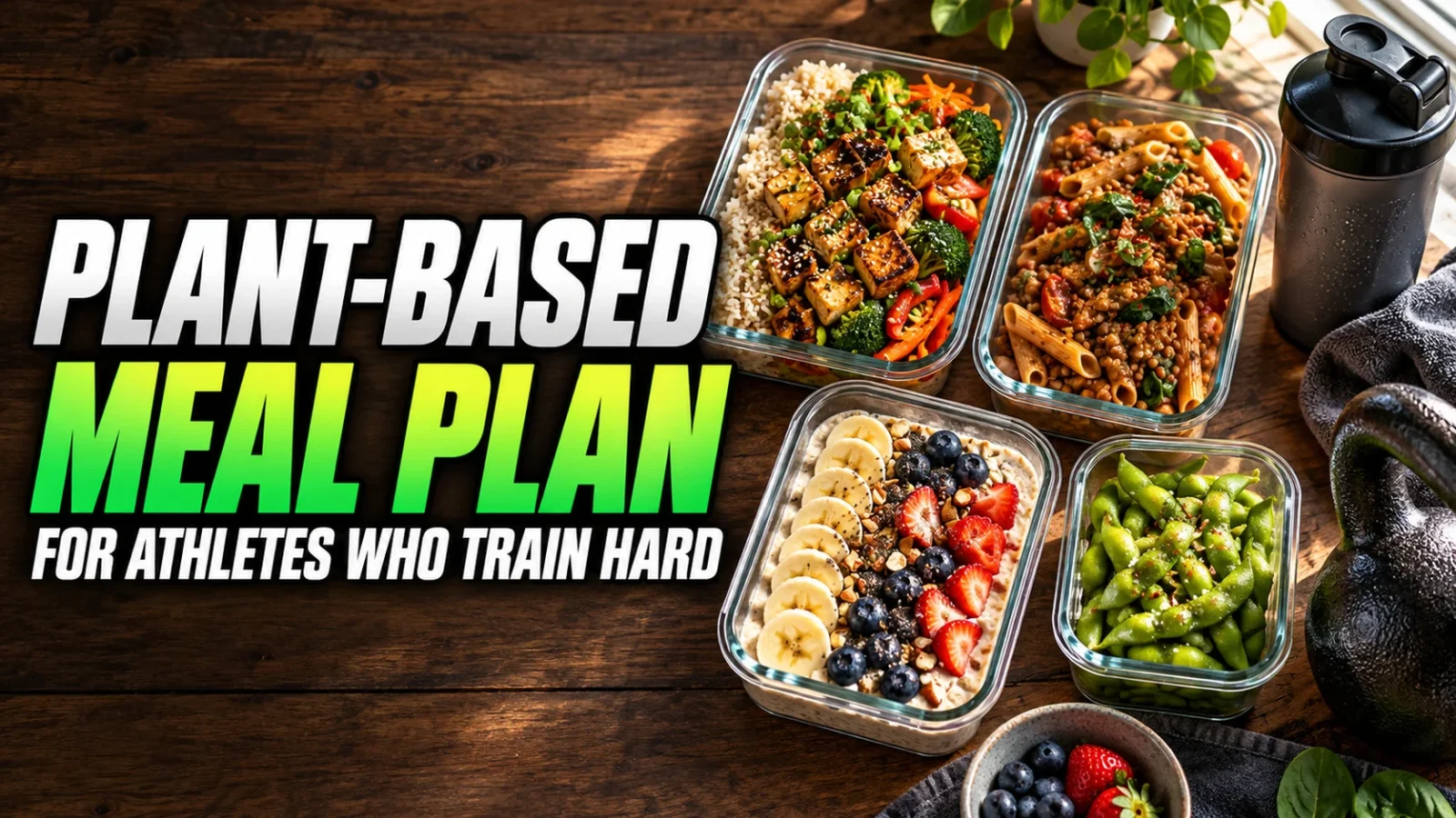 The Simple Plant-Based Diet Meal Plan for Athletes Who Train Hard