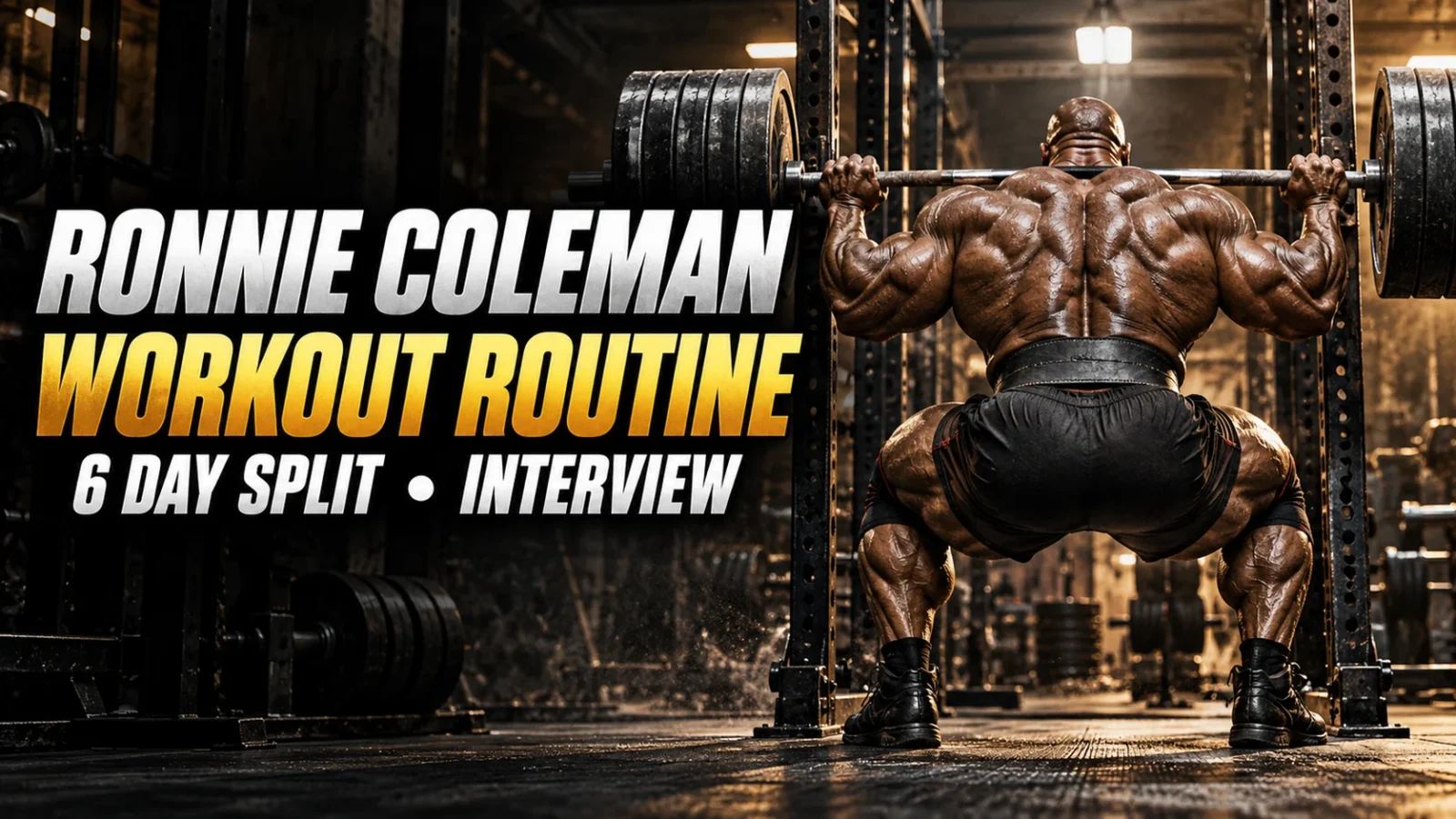 Ronnie Coleman Workout Routine (6 Day Split)