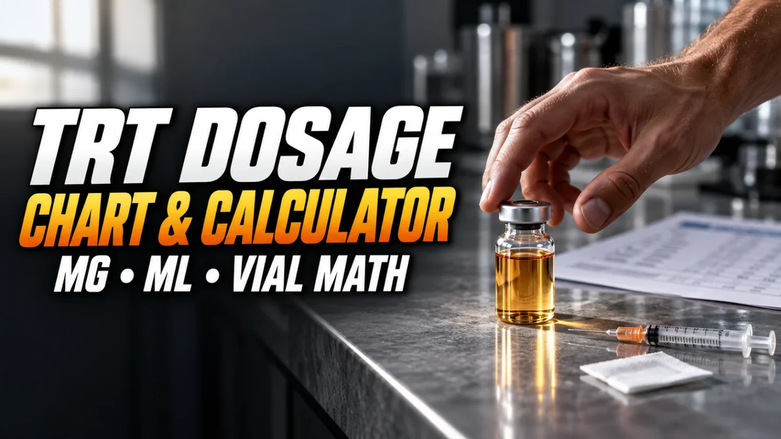 TRT Dosage Chart and Calculator: Testosterone Doses in mg and mL
